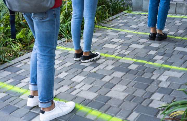 Pose de dallage sur chape, Arras